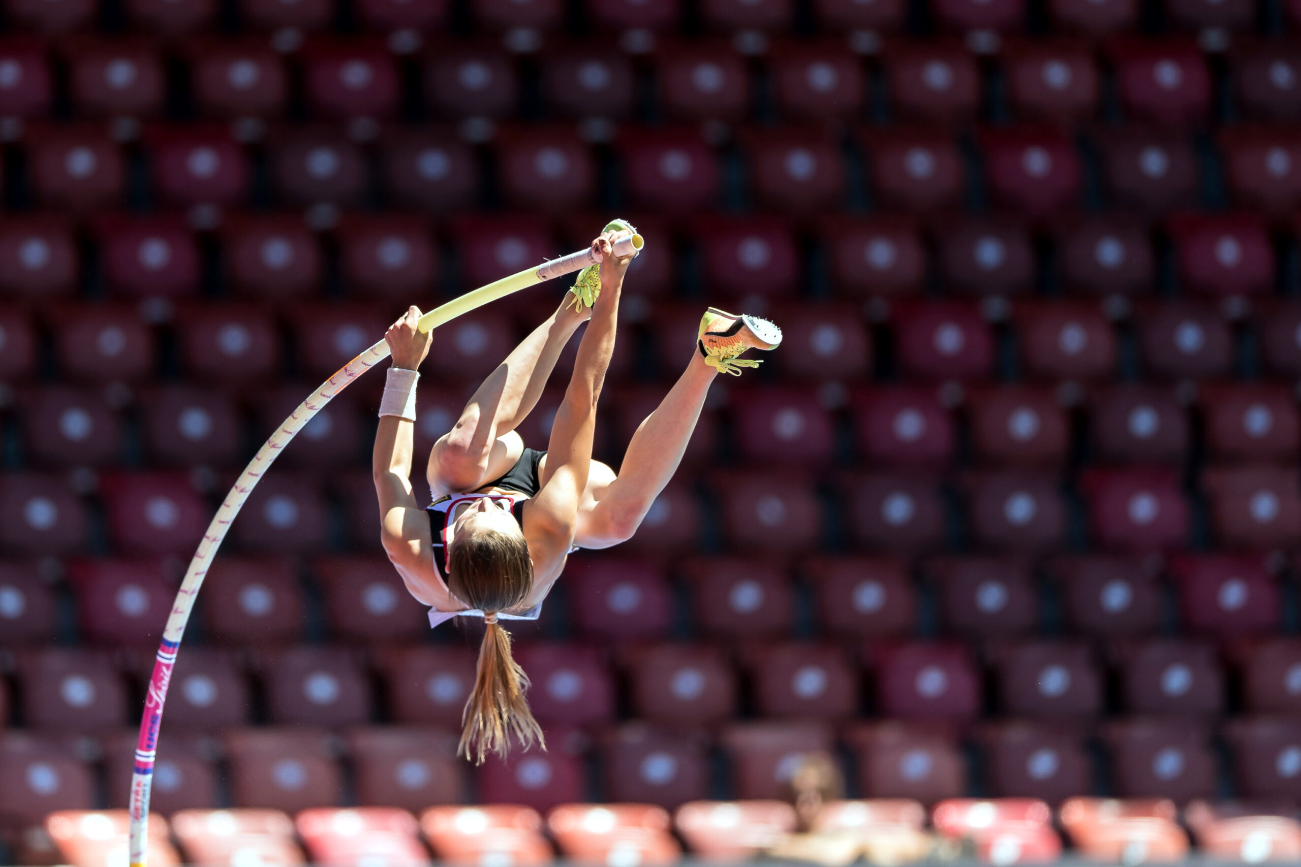 Pascale Stöcklin springt erneut 4.51 m in Athen