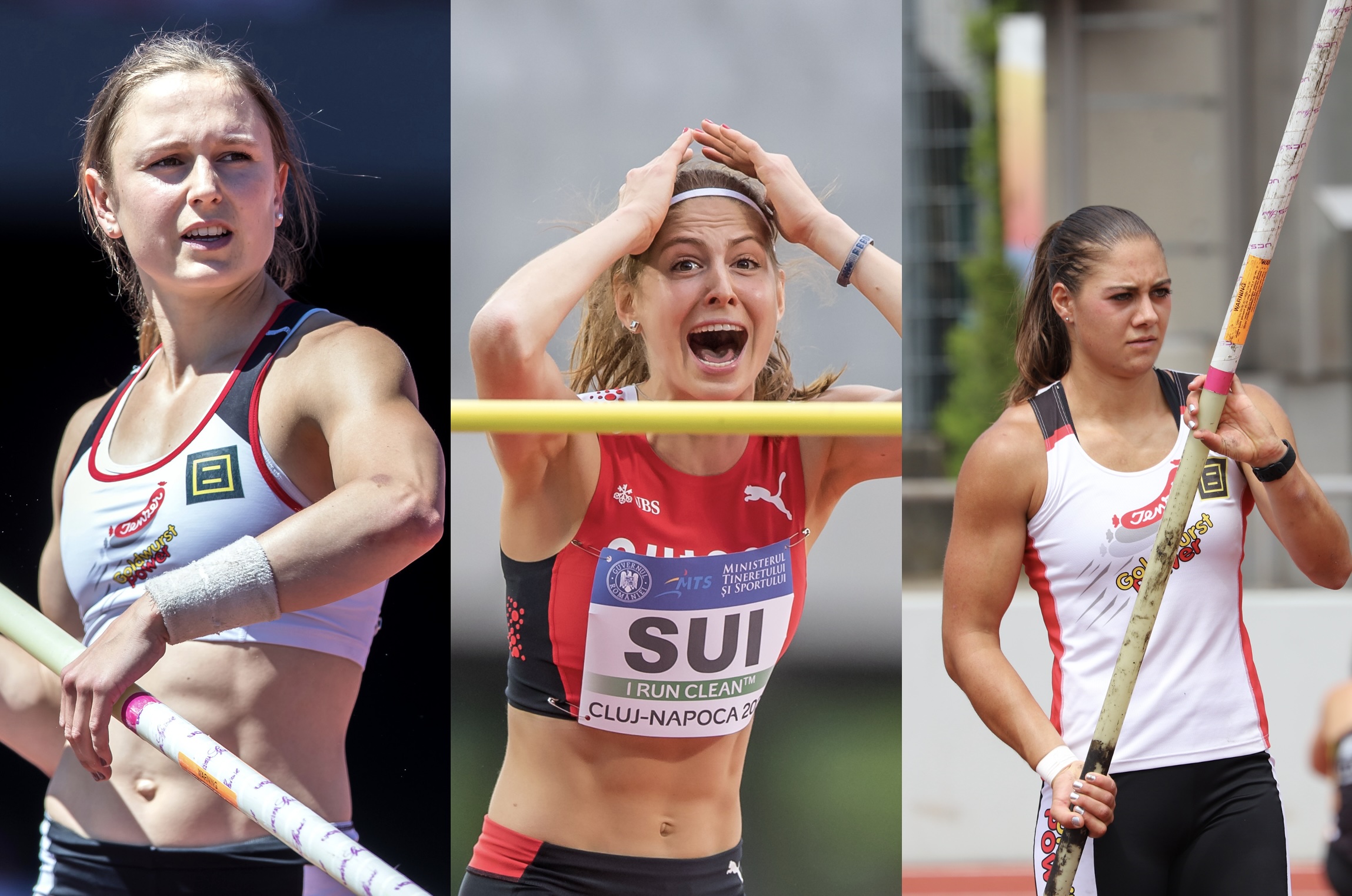 Pascale Stöcklin, Salome Lang und Lea Bachmann wurden für die Leichtathletik-EM in Rom selektioniert