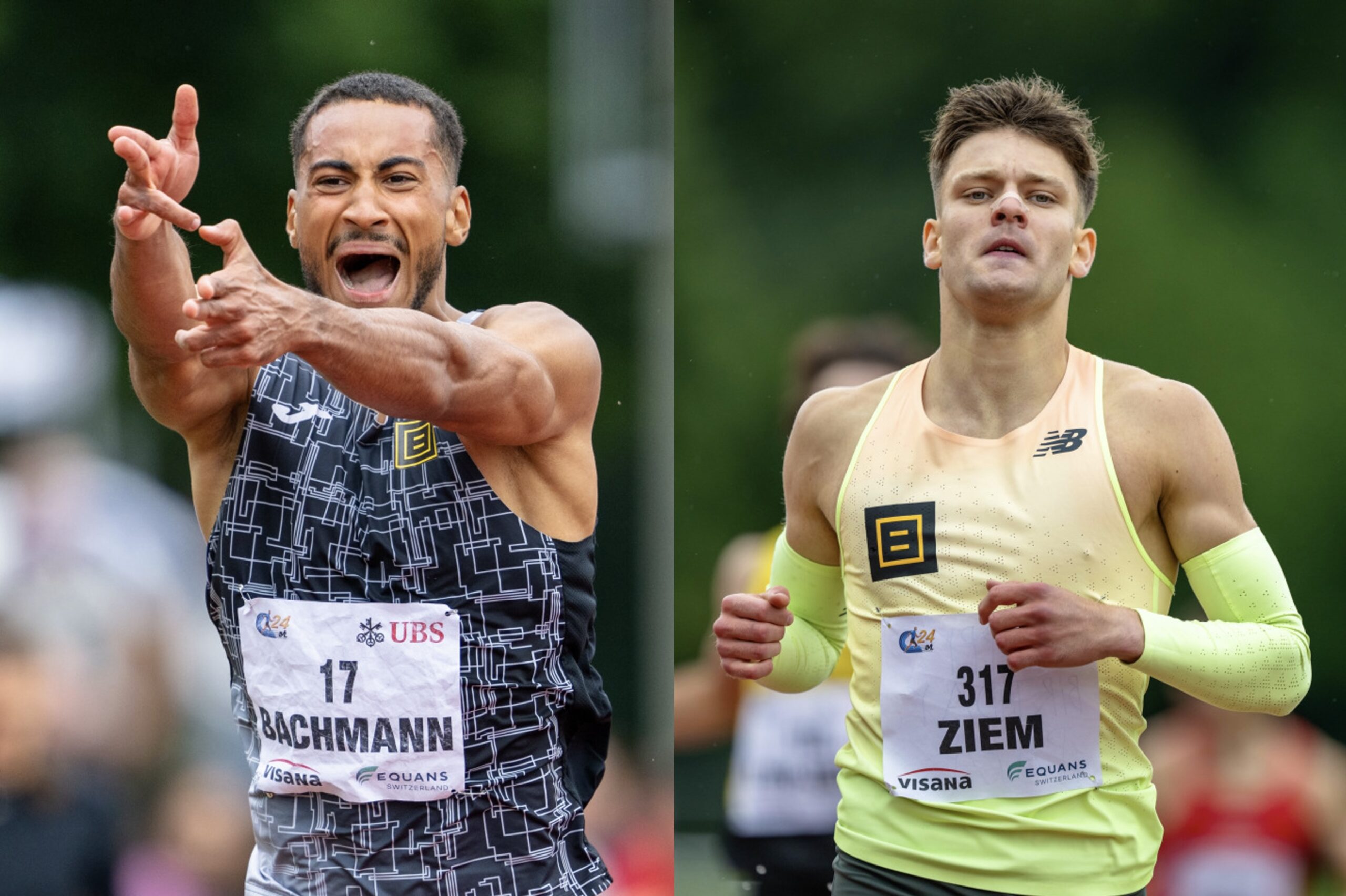 200m-Gold für Daryl Bachmann, 800m-Gold für Elija Ziem an den U23 Schweizer Meisterschaften